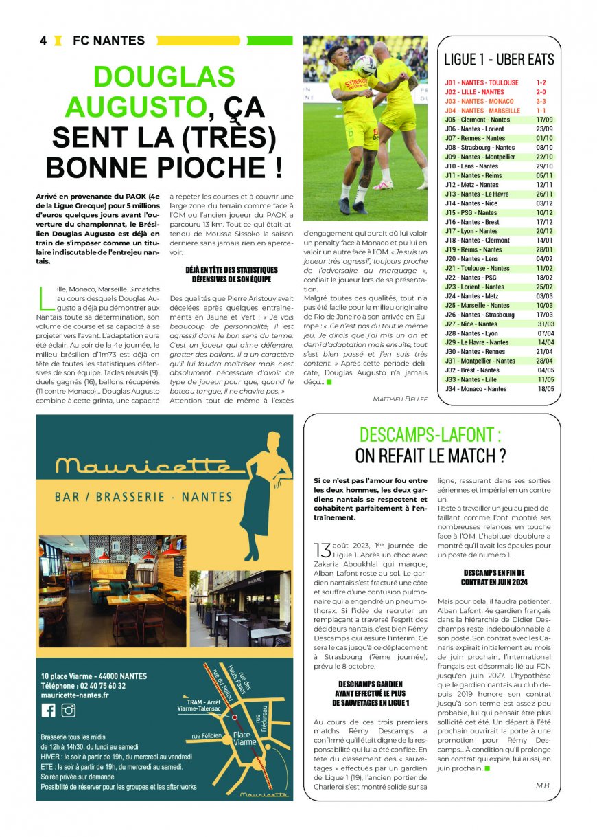 Journal Nantes Sport#77 Septembre 2023