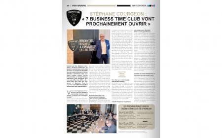 Stéphane Courgeon « 7 Business Time Club vont prochainement ouvrir »