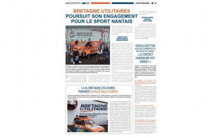 Bretagne Utilitaires poursuit son engagement pour le sport nantais