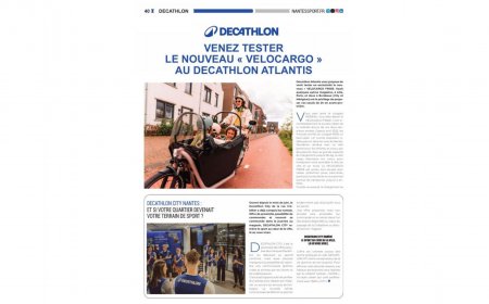 Venez tester le nouveau "velocargo" au Decathlon Atlantis