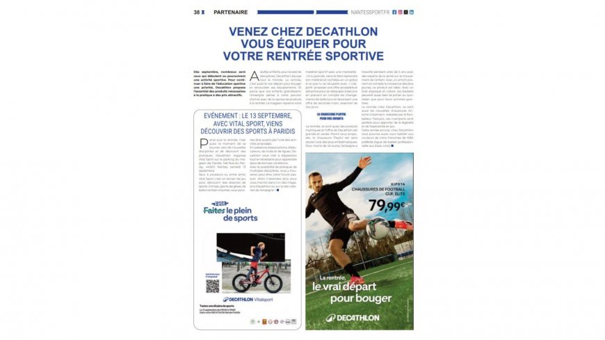 Venez chez Decathlon vous équiper pour votre rentrée sportive