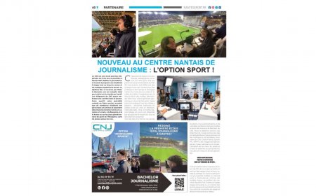 Nouveau au Centre Nantais de Journalisme : l'option Sport !