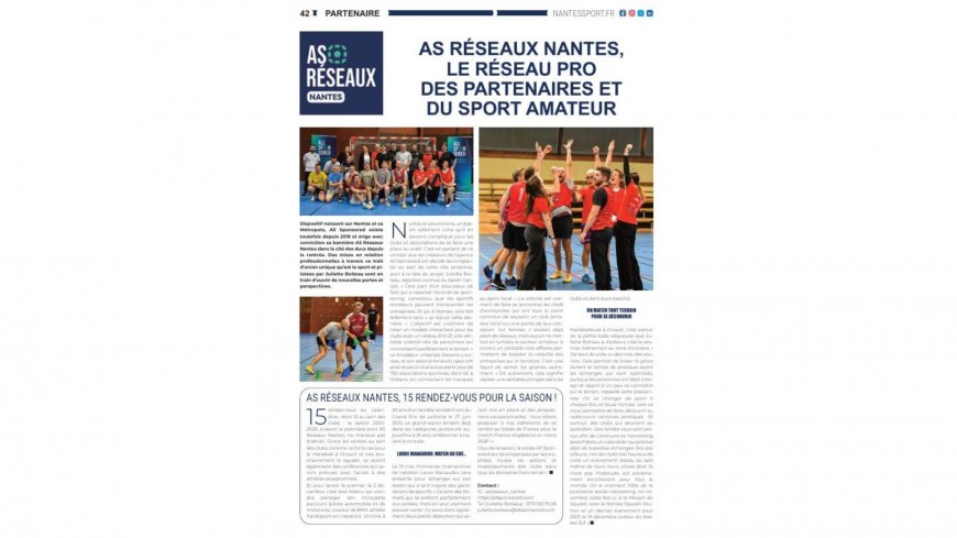 AS Réseaux Nantes, le réseau pro des partenaires du sport amateur