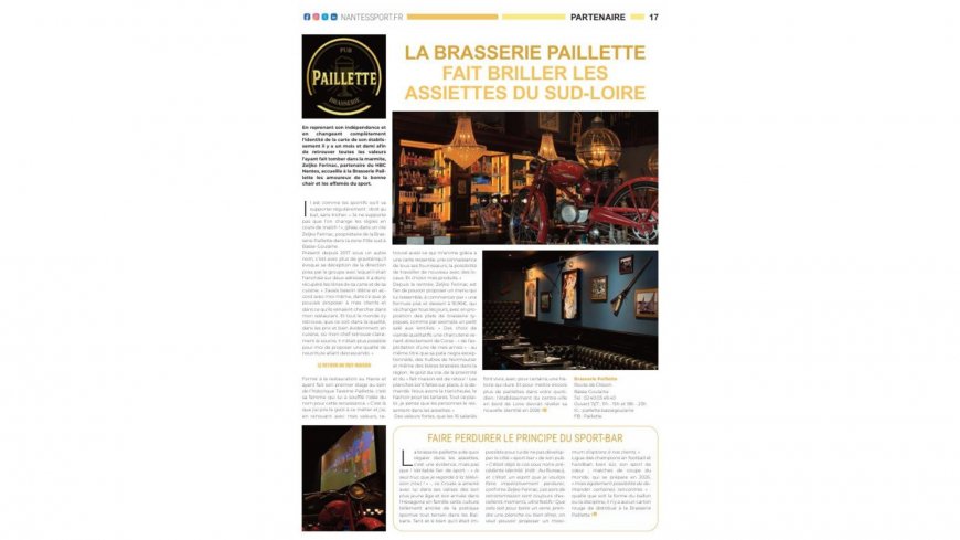 La Brasserie Paillette fait briller les assiettes du Sud-Loire