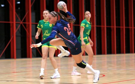 Le Nantes Loire Féminin Handball dos au mur face à Chambray