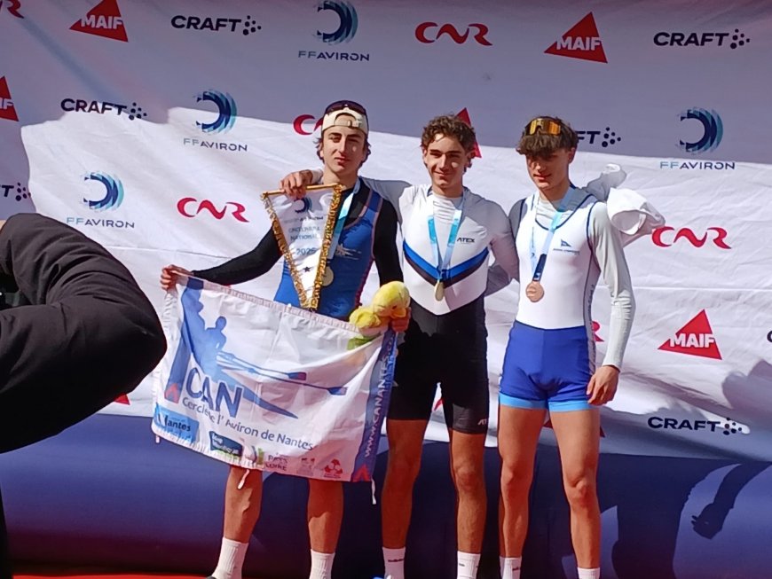 Aviron : 3 médailles et des premiers championnats de France 2026 « réussis » pour le CA Nantes !