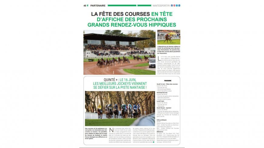 La fête des courses en tête d'affiche des prochains rendez-vous hippiques