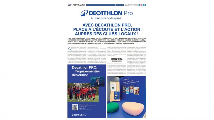 Avec Decathlon Pro, place à l'écoute et l'action auprès des clubs locaux