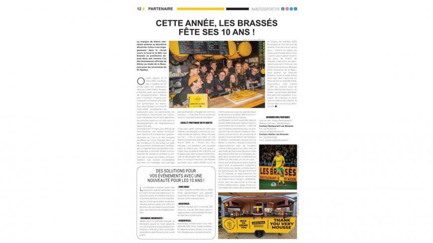 Cette année, Les brassés fête ses 10 ans