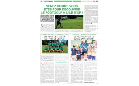 Venez comme vous êtes pour découvrir le footgolf à l'île d'or