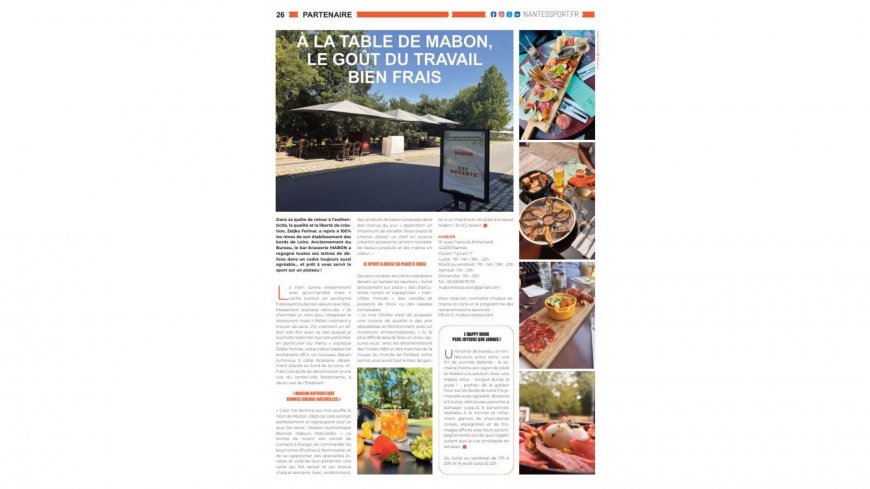 A la table de Mabon, le goût du travail bien frais