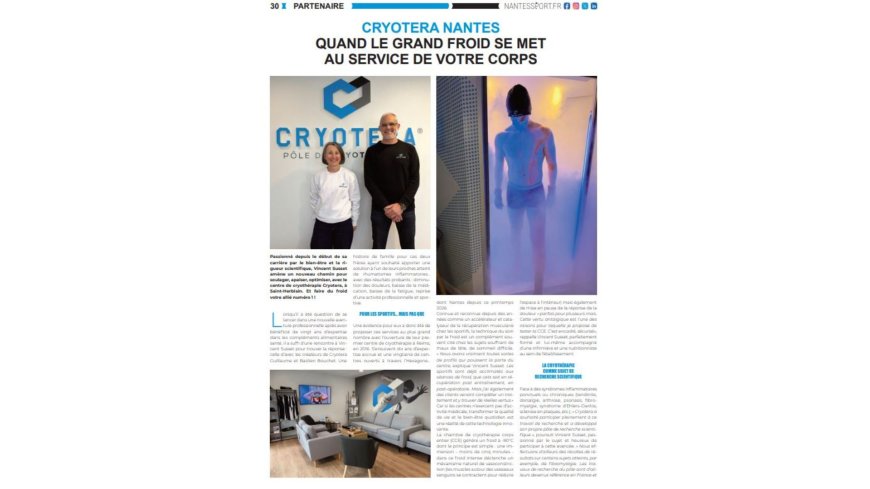 Cryotera Nantes : Quand le grand froid se met au service de votre corps